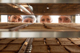 Preparazione fette biscottate